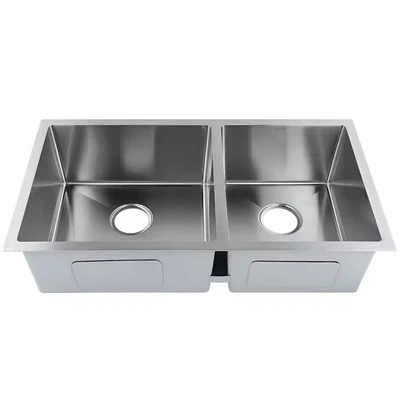 Fregadero de cocina bajo encimera de doble cubeta