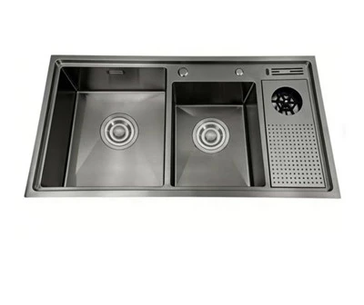 Fregadero de acero inoxidable hecho a mano para el hogar